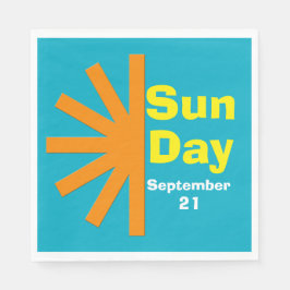 Guardanapo De Papel Dia Sol Para Energia Solar