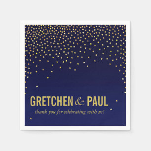 Guardanapo De Papel Diamantes no Sky Cocktail Party Azul Marinho