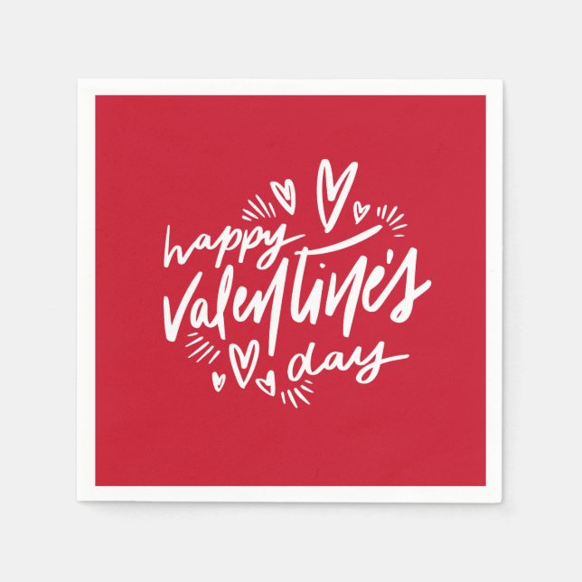 Guardanapo De Papel Dias de os namorados felizes (Frente)