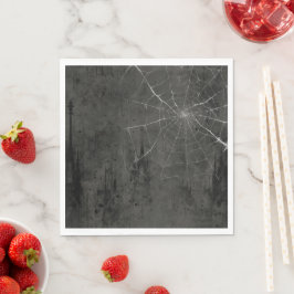 Guardanapo De Papel Dificuldade na Web de prata gótica