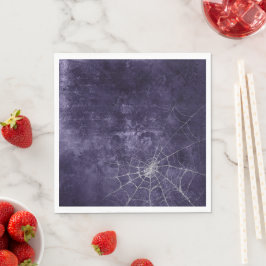 Guardanapo De Papel Dificuldade na Web de prata gótica