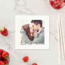 Digitação Negra Minimalista, Foto de Casamento de 