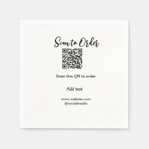 Guardanapo De Papel Digitalizar para fazer a varredura do código QR ad