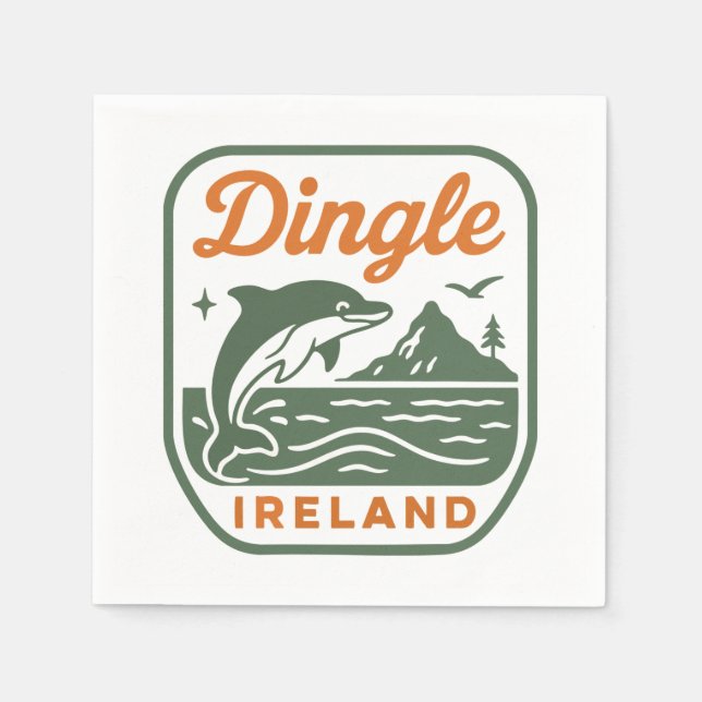 GUARDANAPO DE PAPEL DINGLE IRELAND NAPKINS (Frente)