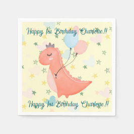 Guardanapo De Papel Dino Festa de aniversário