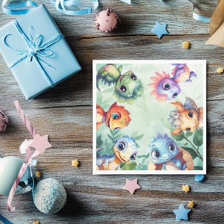 Guardanapo De Papel Dino Roar Birthday Bash