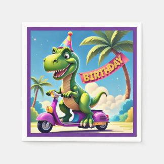 GUARDANAPO DE PAPEL "DINO'S BIRTHDAY JOYRIDE"