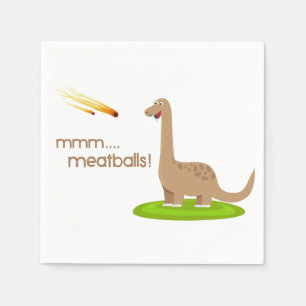 Guardanapo De Papel Dinosaur Meteor Meatball