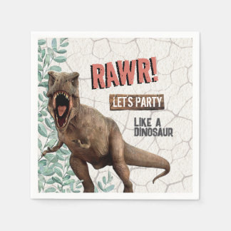 Guardanapo De Papel Dinossaur Birthday