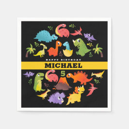 Guardanapo De Papel Dinossauro Agradável Personalizado