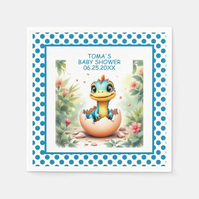 Guardanapo De Papel Dinossauro do Ovo (Frente)