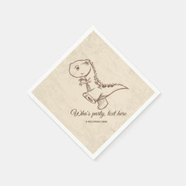 Guardanapo De Papel dinossauro, Papel Cocktail Napkins