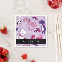 Guardanapo De Papel Dinossauros Espaciais, Dinossauros Bonitos, Estrel