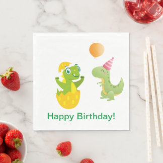 Guardanapo De Papel Dinossauros para Bebês Personalizados Papel Napkin