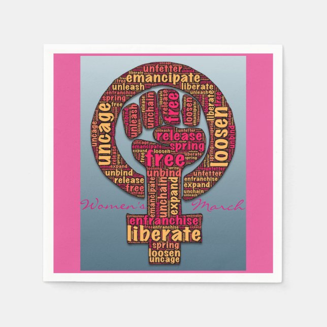 Guardanapo De Papel direitos das mulheres 2017 (Frente)