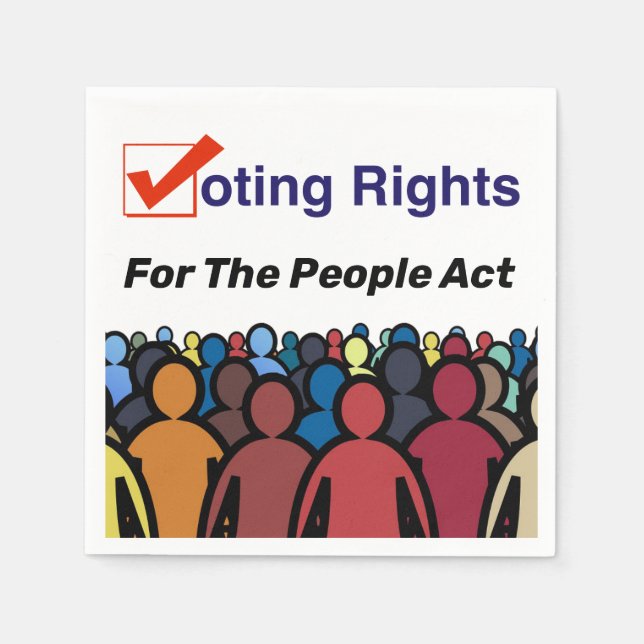 Guardanapo De Papel Direitos De Voto Para A Lei Pessoas (Frente)