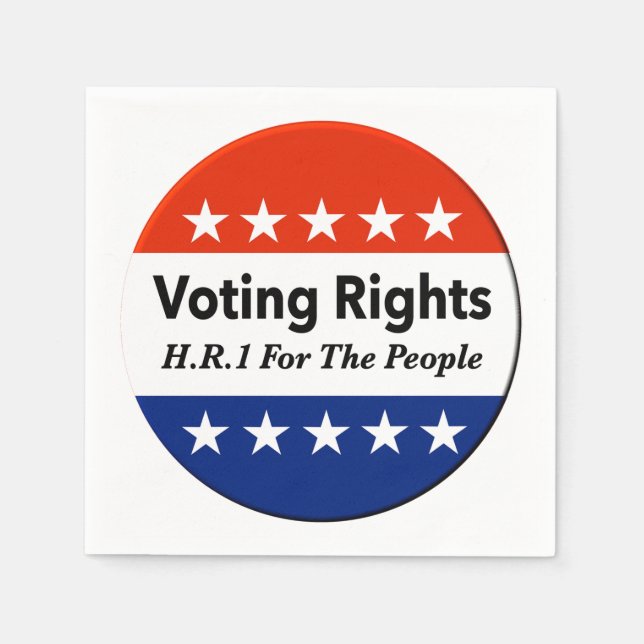 Guardanapo De Papel Direitos De Voto RH1 Para A Lei Pessoas (Frente)