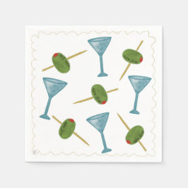 Guardanapo De Papel Dirty Martini Cocktail Napkins