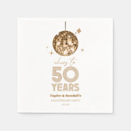 Guardanapo De Papel Disco Anima 50 Anos Festa de Aniversário de Casame
