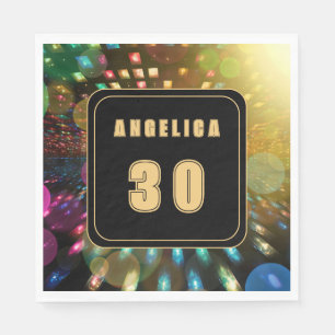 Guardanapo De Papel Disco Birthday