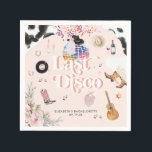 Guardanapo De Papel Disco Cowgirl Nashville Pink Rodeo | Bachelorette<br><div class="desc">Adicione um toque divertido e festivo à sua celebração com guardanapos personalizados para casamentos, aniversários e outras festas. Há vários nomes que você poderia chamar de tema. Alguns chamam de "Boots and Bling". Outros podem chamá-la de "Última Disco da Noiva". O que quer que você decida chamá-lo é completamente groovy!...</div>