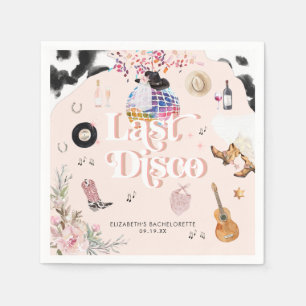 Guardanapo De Papel Disco Cowgirl Nashville Pink Rodeo   Bachelorette