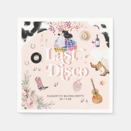 Guardanapo De Papel Disco Cowgirl Nashville Pink Rodeo | Despedida de 
