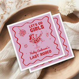 Guardanapo De Papel Disco Cowgirl Rodeo Bachelorette Weekend