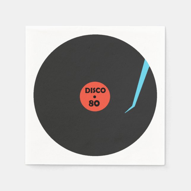 Guardanapo De Papel Disco Music Party Napkins (Frente)
