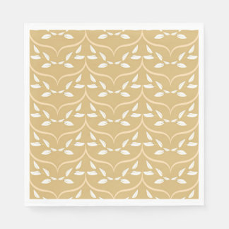 Guardanapo De Papel Diseño elegante de hojas y arcos