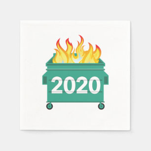 Guardanapo De Papel Disparador de Fogo 2020 engraçada véspera de Ano