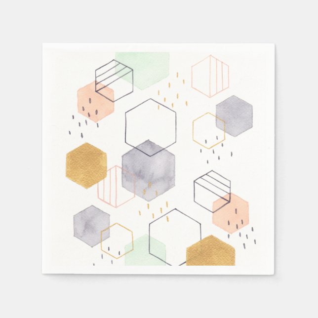 Guardanapo De Papel Dispersão hexadecimal (Frente)