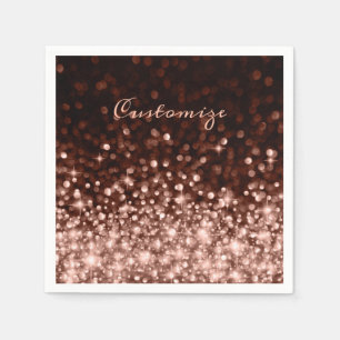 Guardanapo De Papel Dissipador Rosa Dourado personalizado