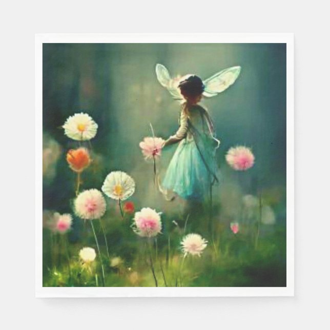 Guardanapo De Papel dissociação do jardim de fadas (Frente)