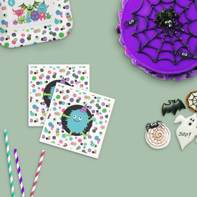 Guardanapo De Papel Diversão da Festa de aniversário Mash Monster Conf (Criador carregado)