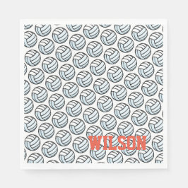 Guardanapo De Papel Diversão em Equipe do Partido do Voleibol