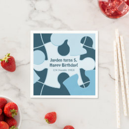 Guardanapo De Papel Diversão Jigsaw Puzzle Crianças Feliz Aniversário