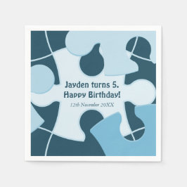 Guardanapo De Papel Diversão Jigsaw Puzzle Crianças Feliz Aniversário