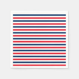 Guardanapo De Papel Diversão Vermelho Branco e Azul Celebração Patriót