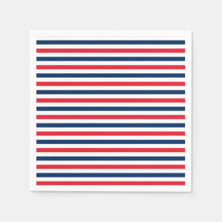 Guardanapo De Papel Diversão Vermelho Branco e Azul Celebração Patriót