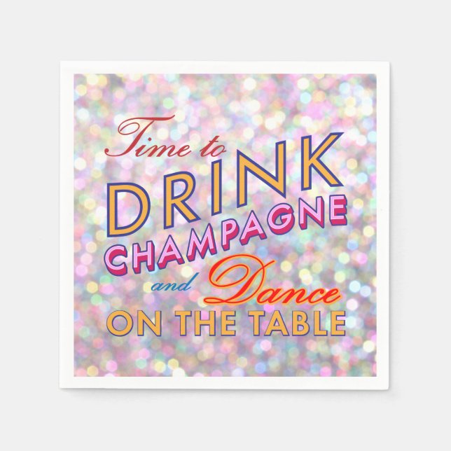 Guardanapo De Papel Divertido, Flirty e Napkin Colorido (Frente)