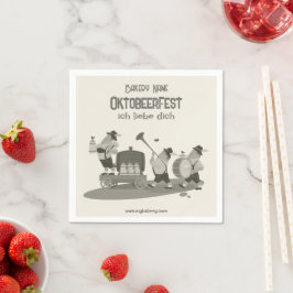 Guardanapo De Papel divertido Músico bávaro convidado para Oktoberfest