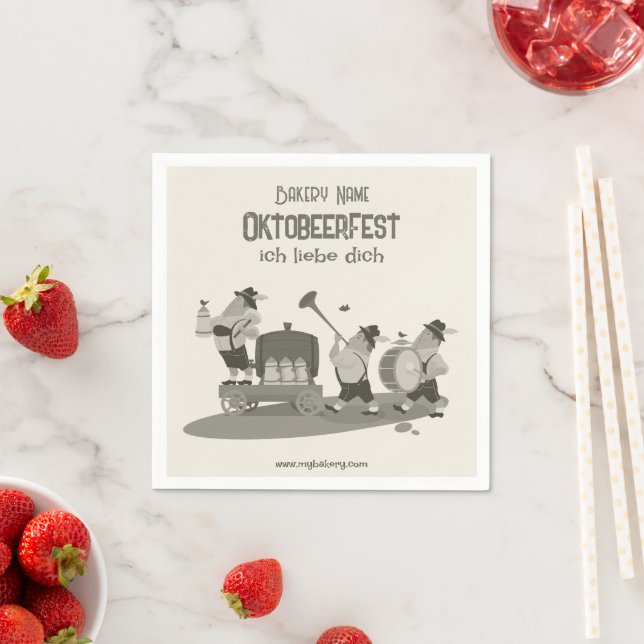 Guardanapo De Papel divertido Músico bávaro convidado para Oktoberfest (Insitu)