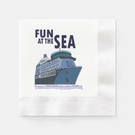 Guardanapo De Papel Divertimento Na Festa Do Navio De Cruzeiro Marítim