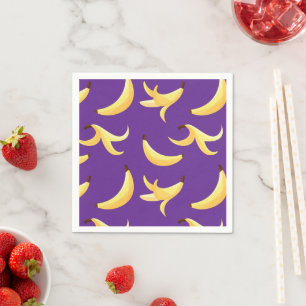Guardanapo De Papel Dívidas Favoritas de Banana Retro Engraçadas Perso