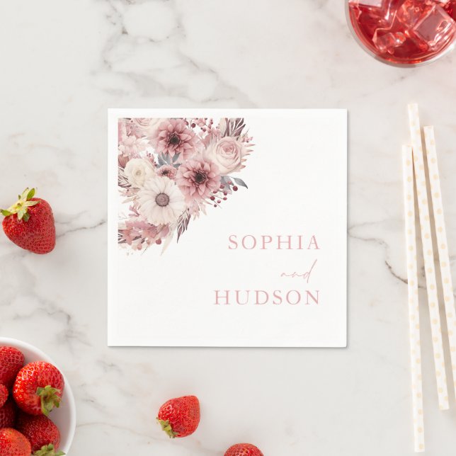Guardanapo De Papel Divine Boho Blush & Rosa Weding (Insitu)