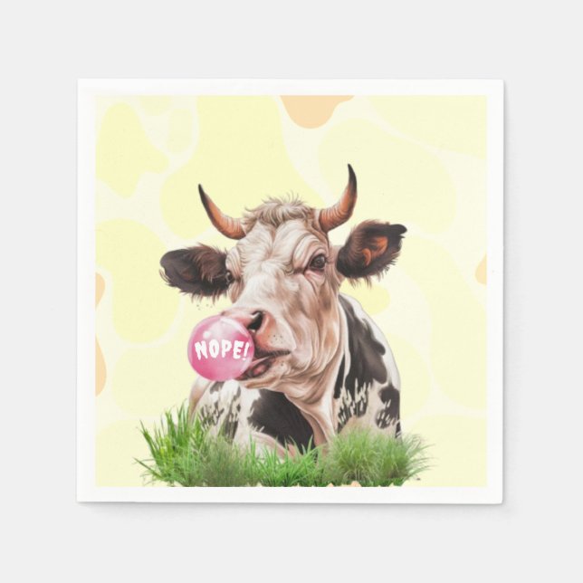 Guardanapo De Papel Divino Bovine Torne Seu Próprio Personalizado (Frente)