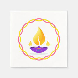 Guardanapo De Papel Diwali Diya Napkins