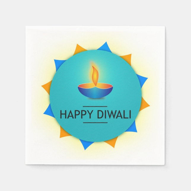 Guardanapo De Papel Diwali Diya Napkins (Frente)