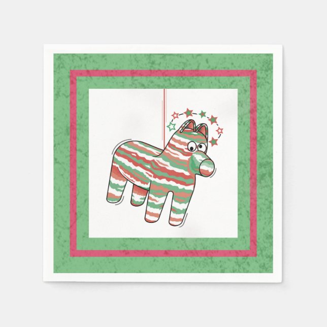 Guardanapo De Papel Dizzy Donkey Pinata (Frente)